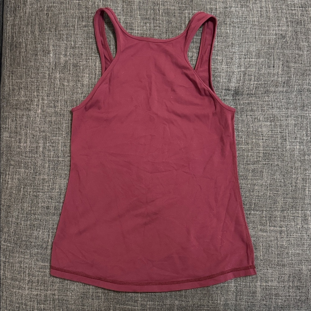 Lululemon High Neck Racerback Tank Burgundy Approx Size 4
